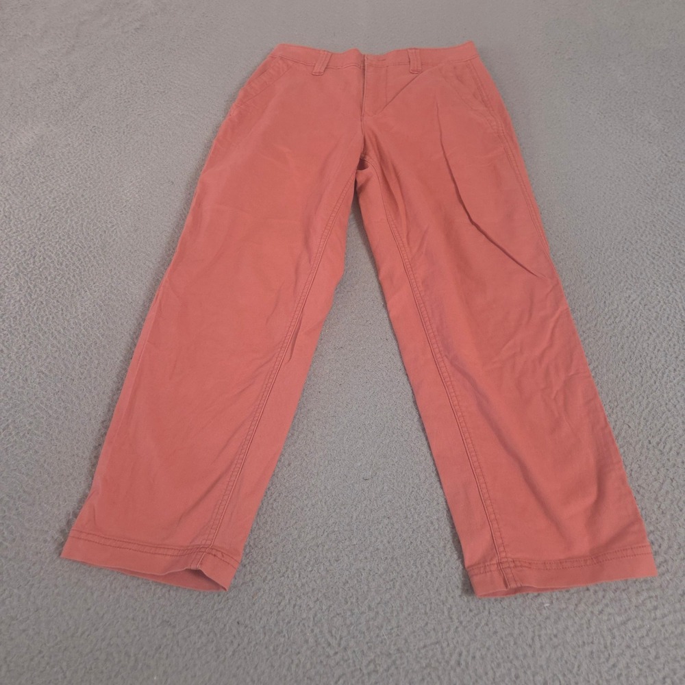 Old Navy Pants Womens Small Coral OG Chino Tapered Straight High Waisted Stretch
